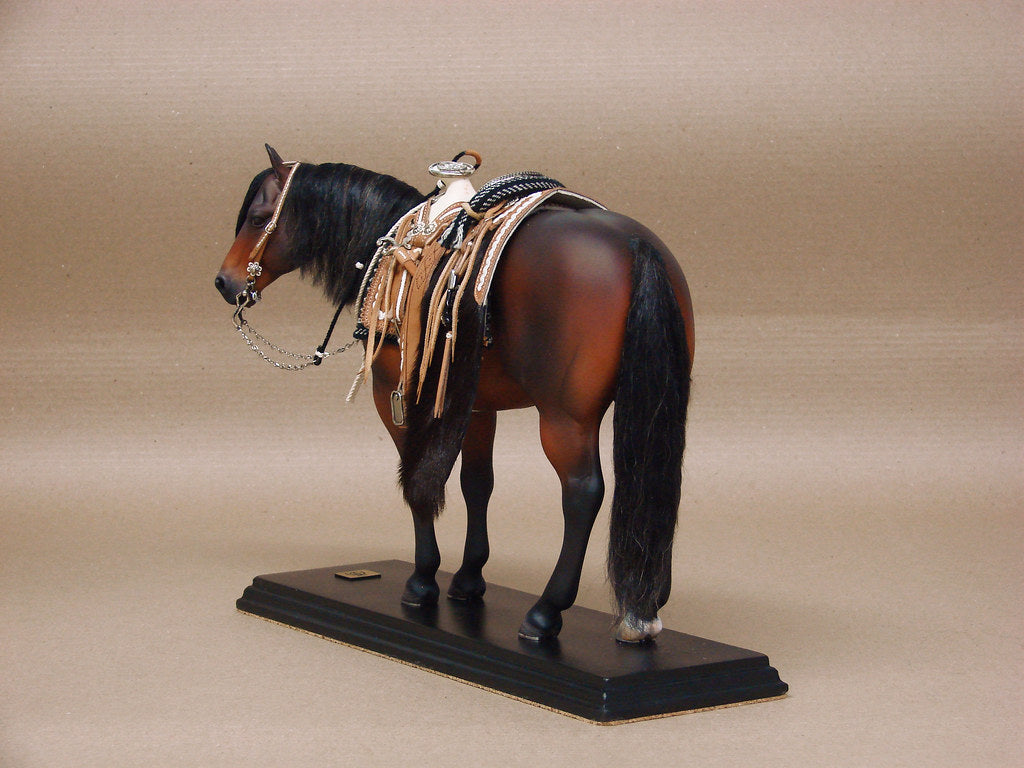 Escultura Cavalo Criollo Argentino Marrom