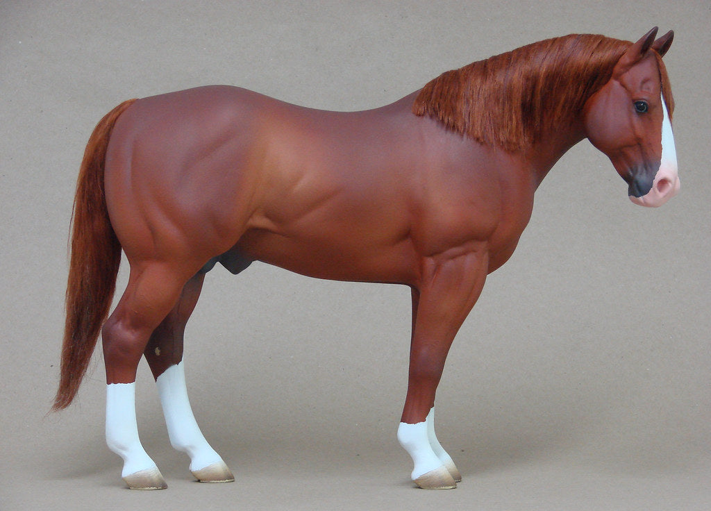 Escultura Cavalo Alazão Marrom