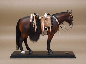Escultura Cavalo Criollo Argentino Marrom