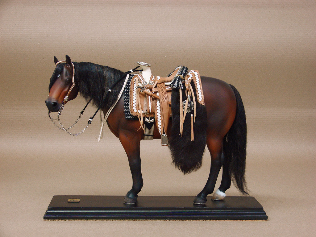 Escultura Cavalo Criollo Argentino Marrom
