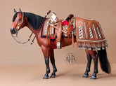 Escultura Cavalo Breyer Vermelho